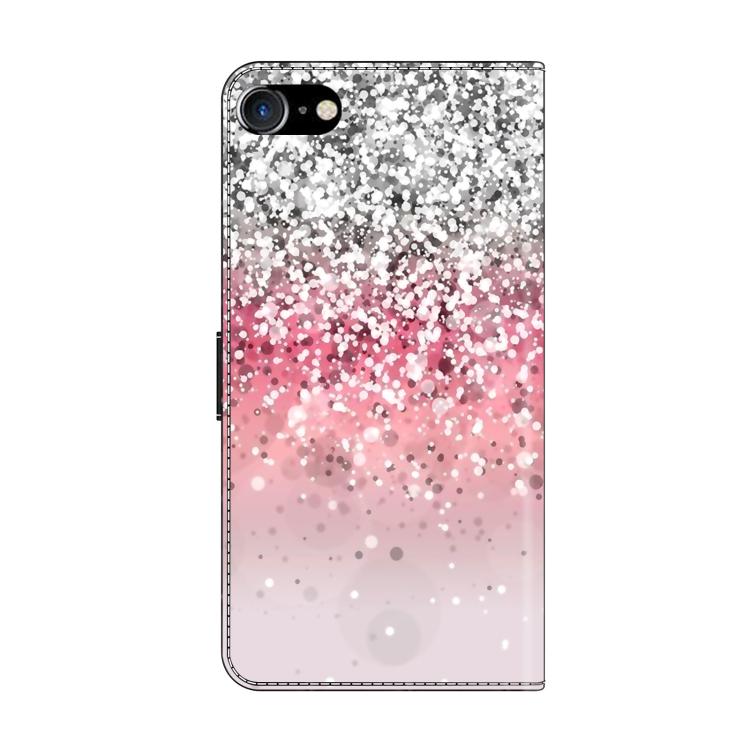 For iPhone 6 Plus/7 Plus/8 Plus Crystal-Like Painted Vegan Leather Phone Case