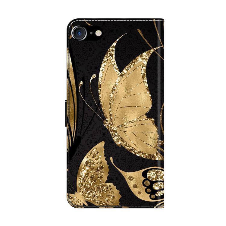 For iPhone 6 Plus/7 Plus/8 Plus Crystal-Like Painted Vegan Leather Phone Case