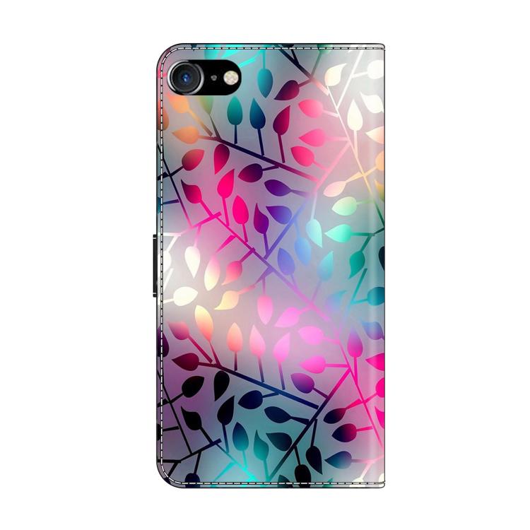 For iPhone 6 / 7 Crystal-Like Painted Vegan Leather Phone Case