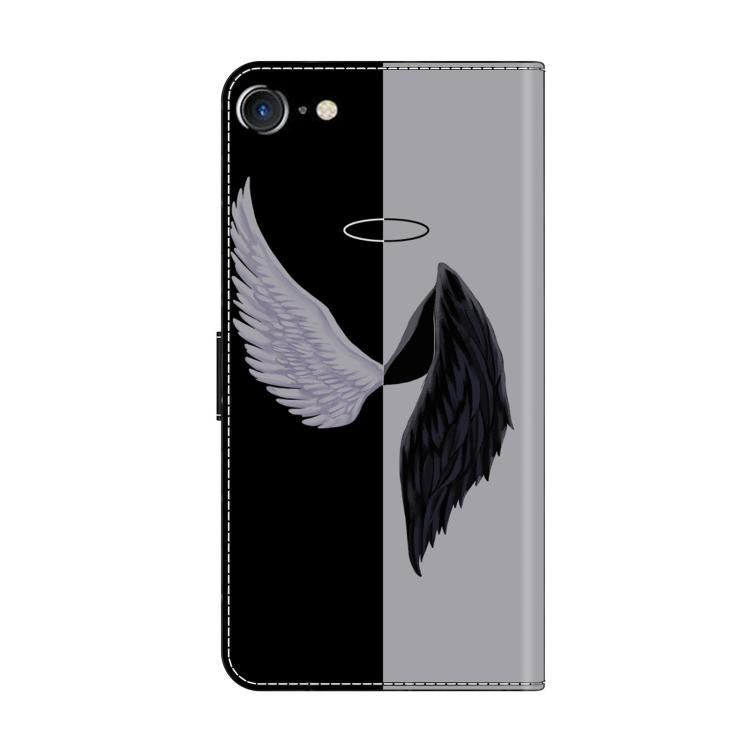 For iPhone 6 / 7 Crystal-Like Painted Vegan Leather Phone Case