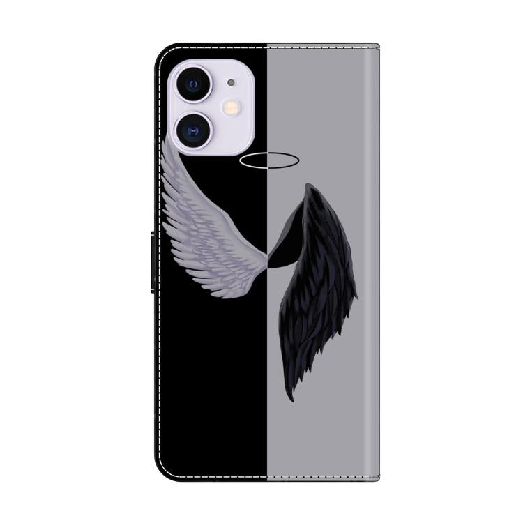 For iPhone 11 Crystal-Like Painted Vegan Leather Phone Case