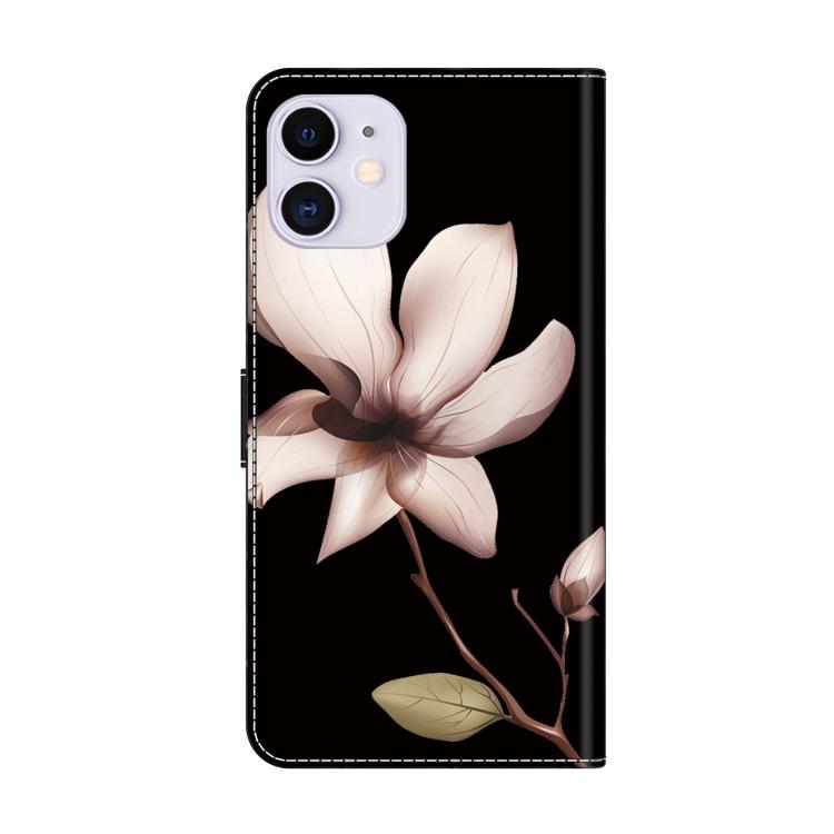 For iPhone 11 Crystal-Like Painted Vegan Leather Phone Case