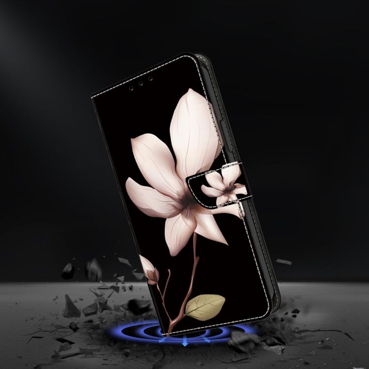 For iPhone 11 Crystal-Like Painted Vegan Leather Phone Case