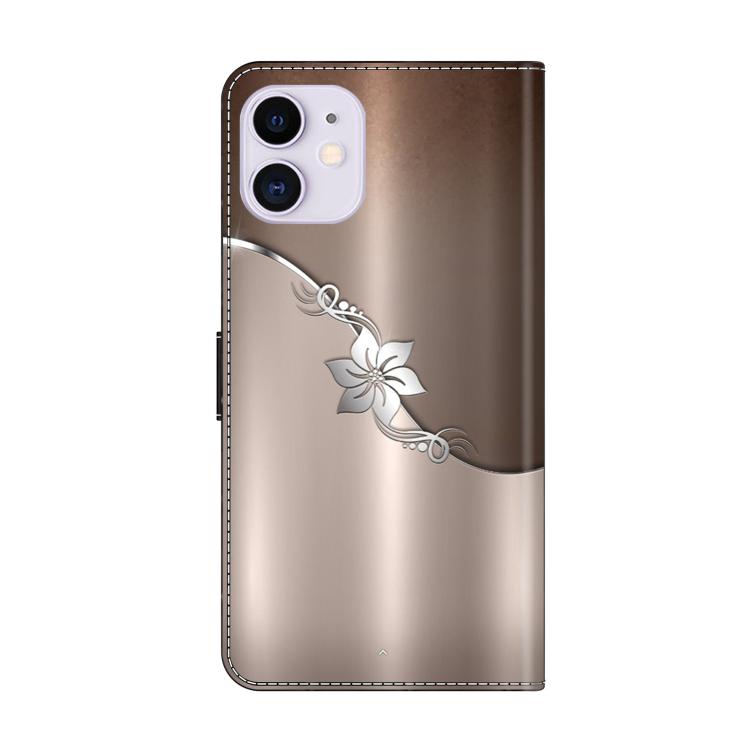 For iPhone 11 Crystal-Like Painted Vegan Leather Phone Case