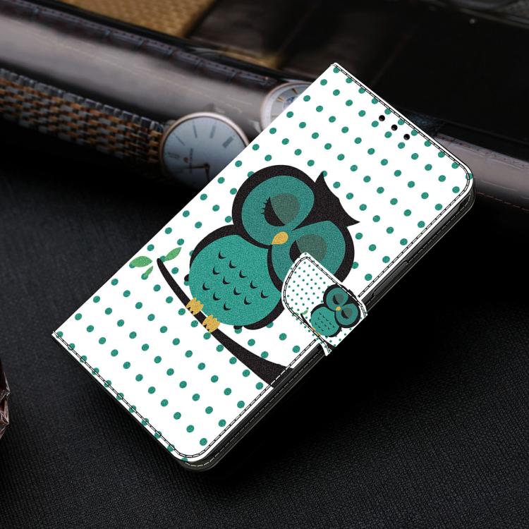 For iPhone 16 Pro Crystal-Like Painted Vegan Leather Phone Case
