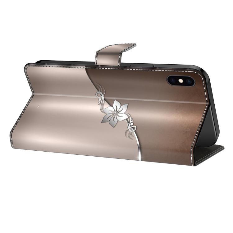 For iPhone 16 Pro Crystal-Like Painted Vegan Leather Phone Case