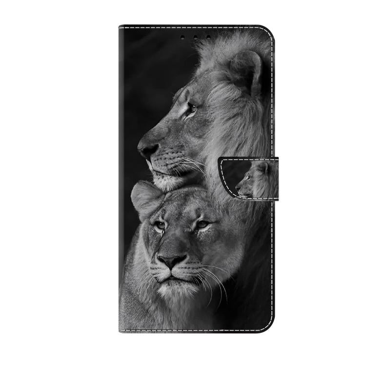 For iPhone 16 Pro Crystal-Like Painted Vegan Leather Phone Case