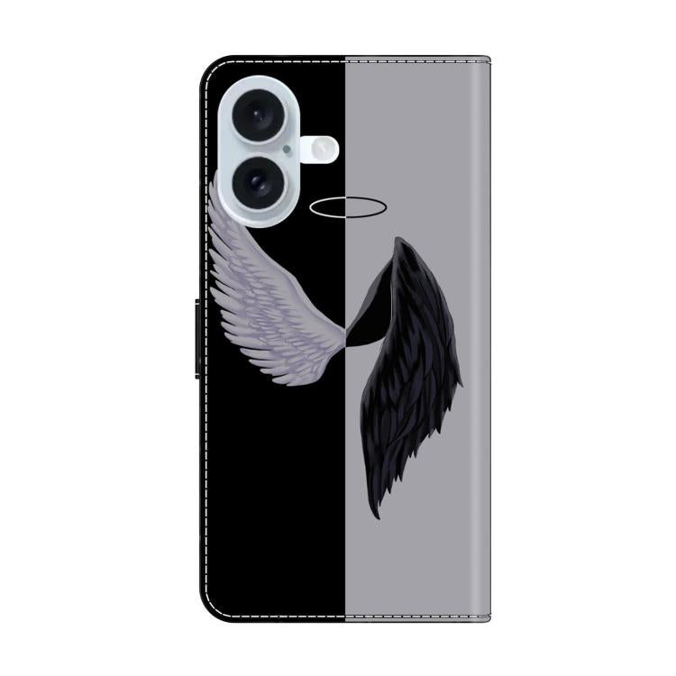 For iPhone 17 Crystal-Like Painted Vegan Leather Phone Case