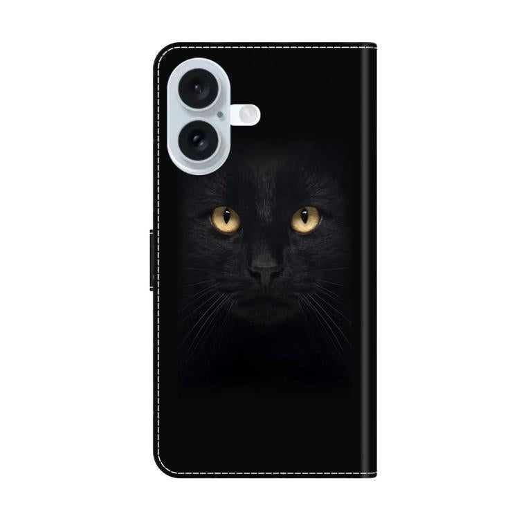 For iPhone 17 Crystal-Like Painted Vegan Leather Phone Case