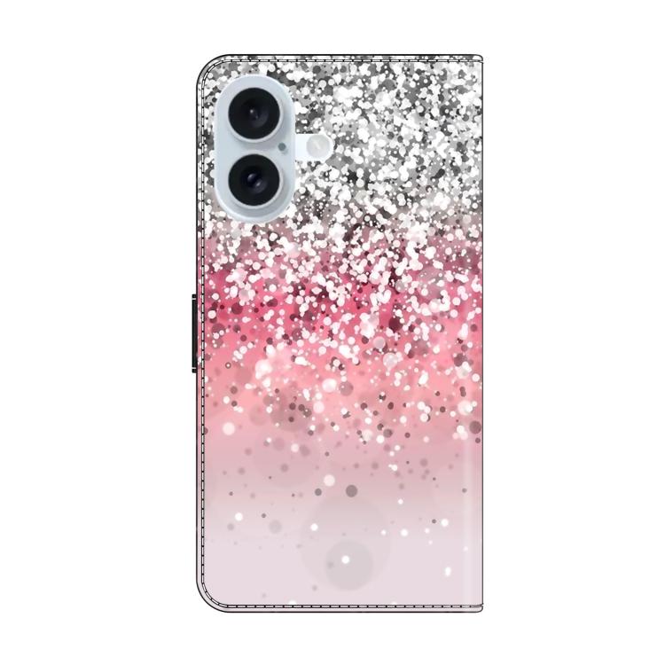 For iPhone 17 Crystal-Like Painted Vegan Leather Phone Case