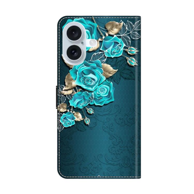 For iPhone 17 Crystal-Like Painted Vegan Leather Phone Case