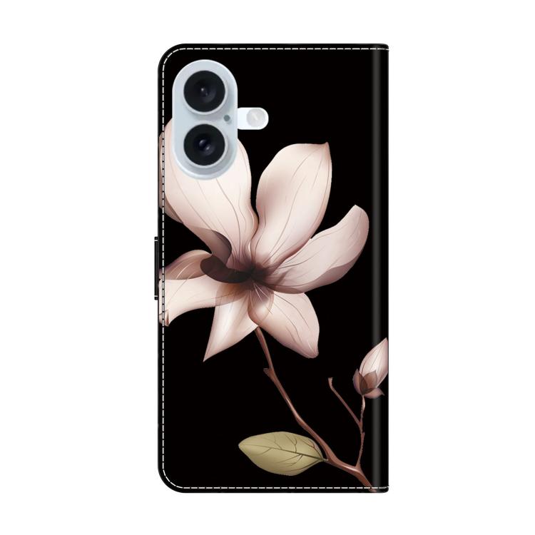 For iPhone 17 Crystal-Like Painted Vegan Leather Phone Case