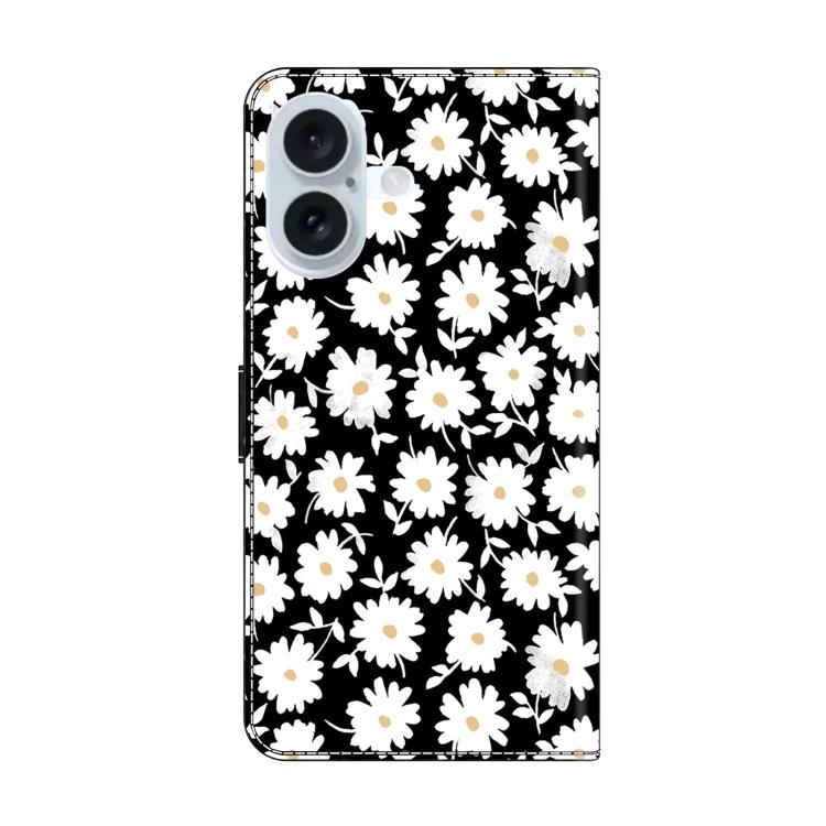 For iPhone 17 Crystal-Like Painted Vegan Leather Phone Case