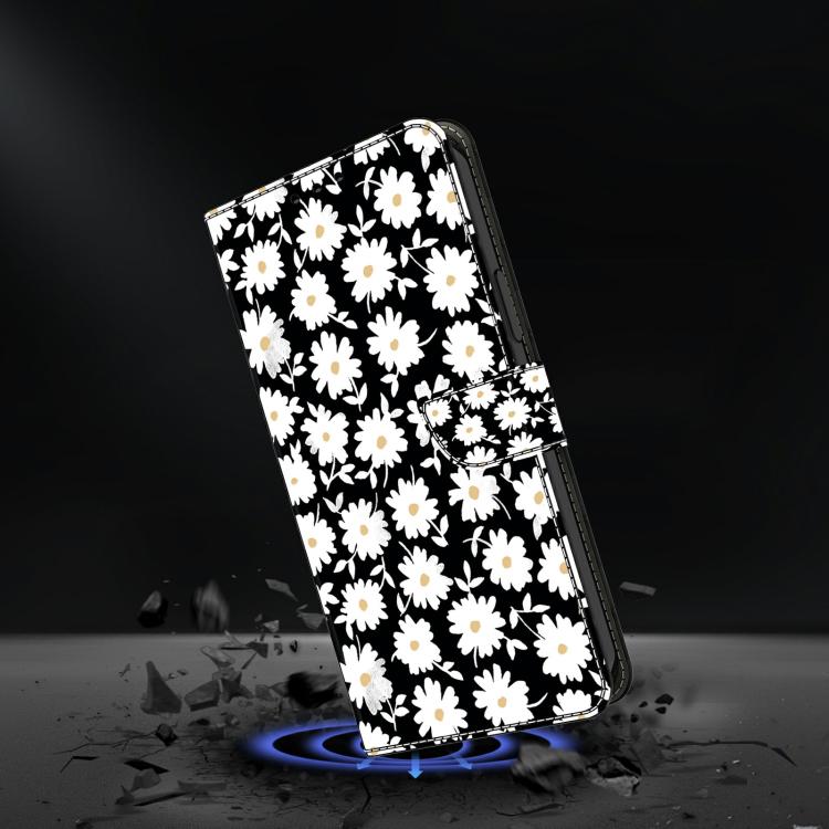 For iPhone 17 Crystal-Like Painted Vegan Leather Phone Case