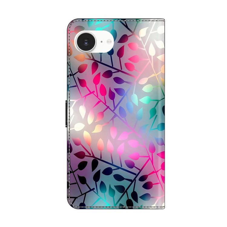 For iPhone 16e / 17e Crystal-Like Painted Vegan Leather Phone Case