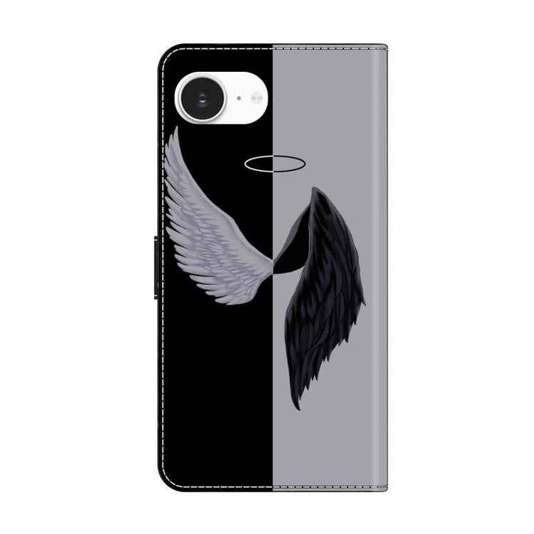 For iPhone 16e / 17e Crystal-Like Painted Vegan Leather Phone Case