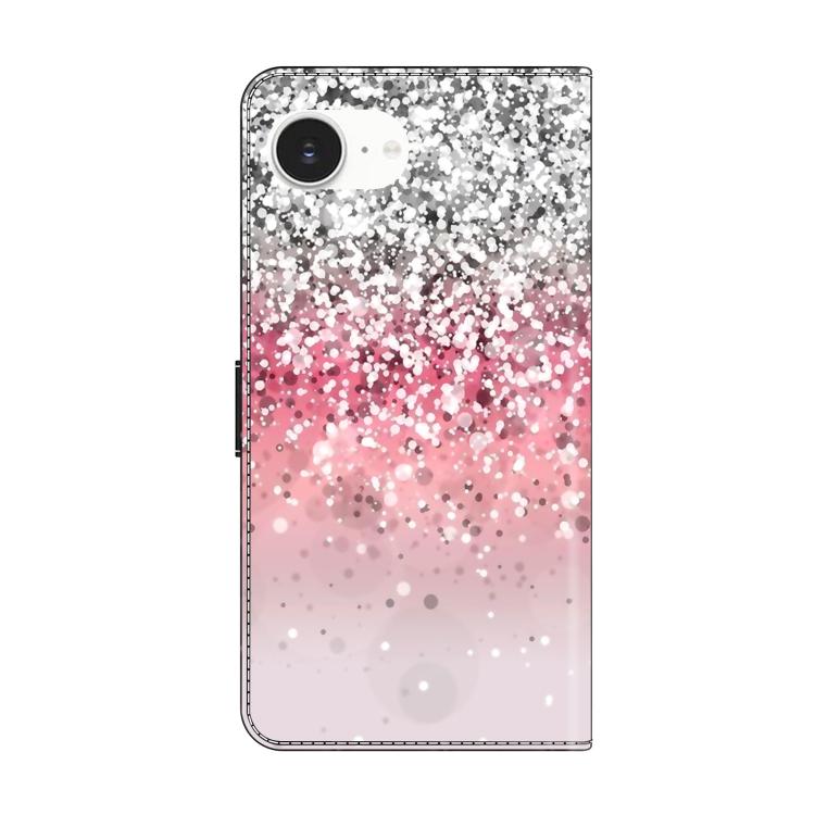 For iPhone 16e / 17e Crystal-Like Painted Vegan Leather Phone Case