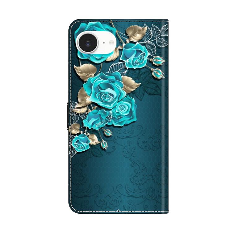 For iPhone 16e / 17e Crystal-Like Painted Vegan Leather Phone Case