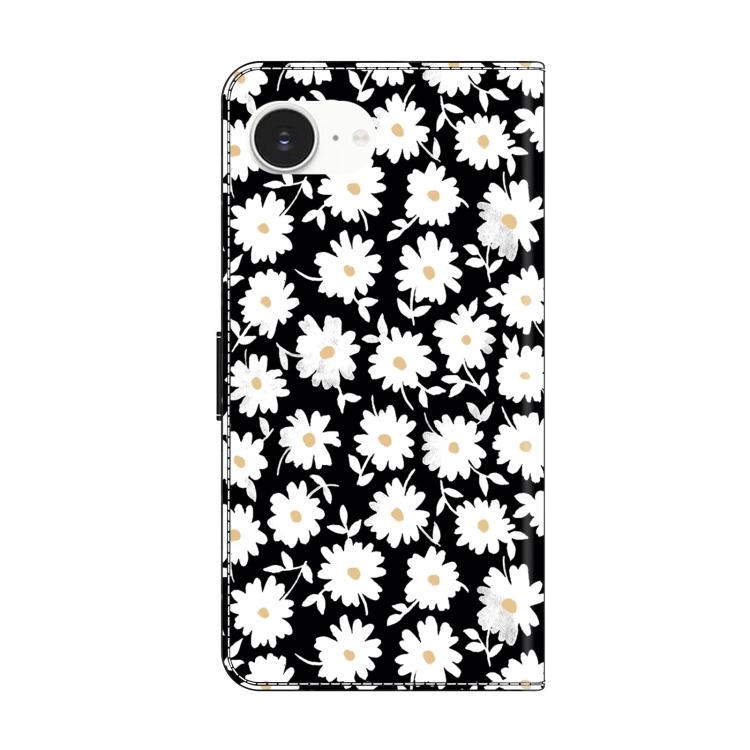 For iPhone 16e / 17e Crystal-Like Painted Vegan Leather Phone Case