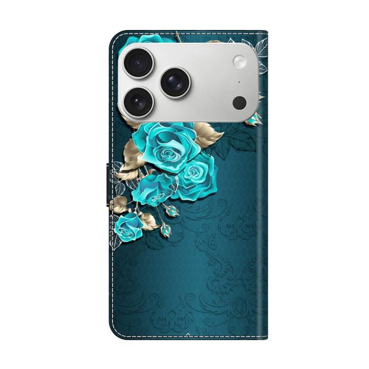 For iPhone 17 Pro Crystal-Like Painted Vegan Leather Phone Case