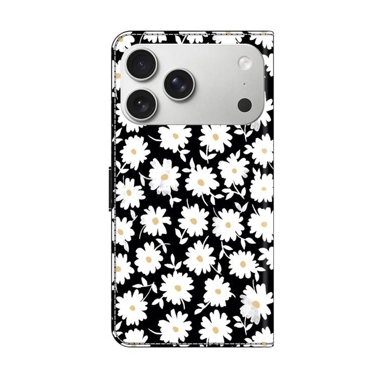 For iPhone 17 Pro Crystal-Like Painted Vegan Leather Phone Case