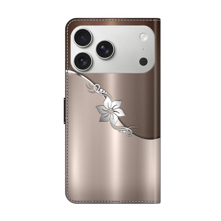 For iPhone 17 Pro Crystal-Like Painted Vegan Leather Phone Case