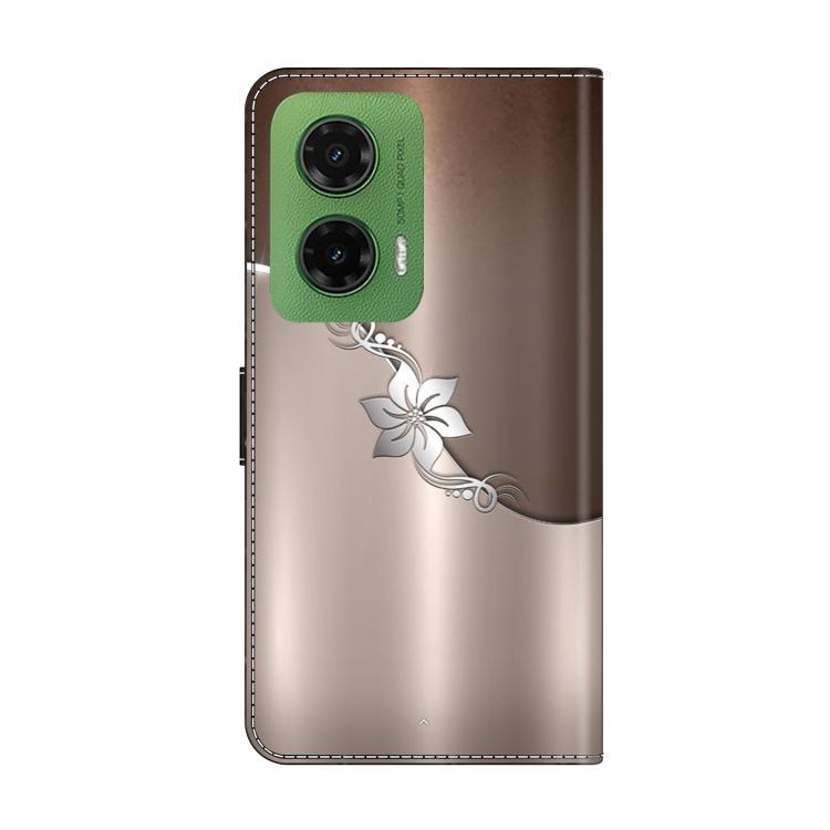 For Motorola Moto G35 Crystal-Like Painted Vegan Leather Phone Case