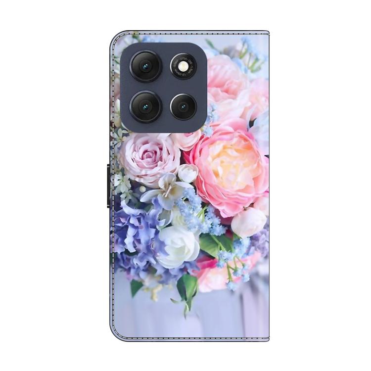 For Motorola Moto G56 5G / G86 5G Crystal-Like Painted Vegan Leather Phone Case