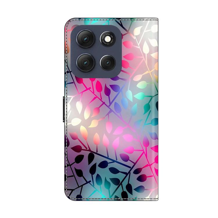 For Motorola Moto G56 5G / G86 5G Crystal-Like Painted Vegan Leather Phone Case
