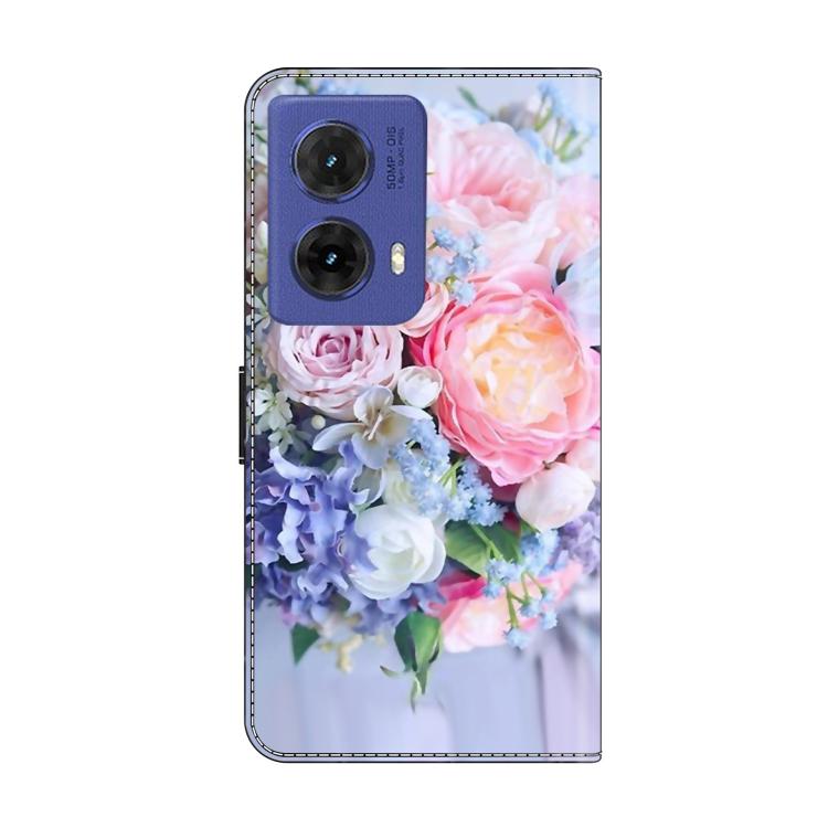 For Motorola Moto G85 / G86 5G Crystal-Like Painted Vegan Leather Phone Case