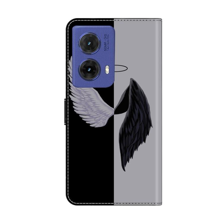 For Motorola Moto G85 / G86 5G Crystal-Like Painted Vegan Leather Phone Case