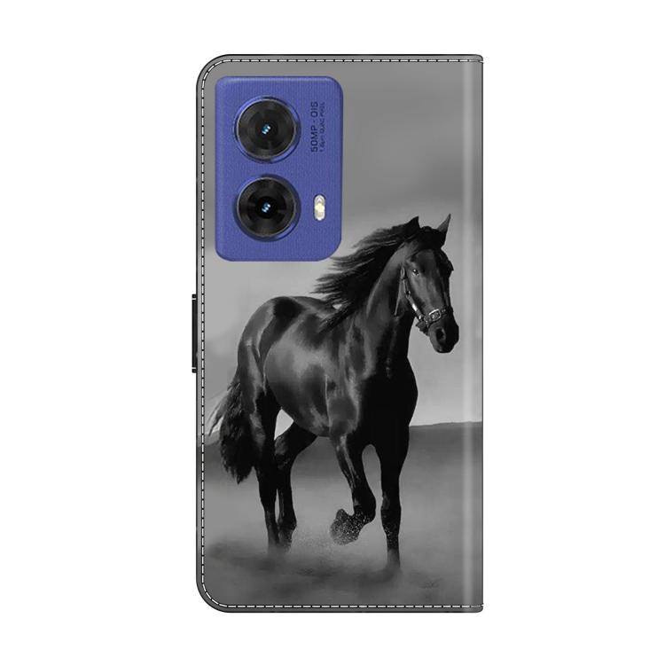 For Motorola Moto G85 / G86 5G Crystal-Like Painted Vegan Leather Phone Case