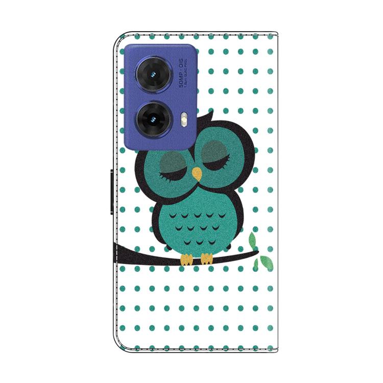 For Motorola Moto G85 / G86 5G Crystal-Like Painted Vegan Leather Phone Case