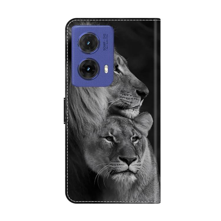 For Motorola Moto G85 / G86 5G Crystal-Like Painted Vegan Leather Phone Case
