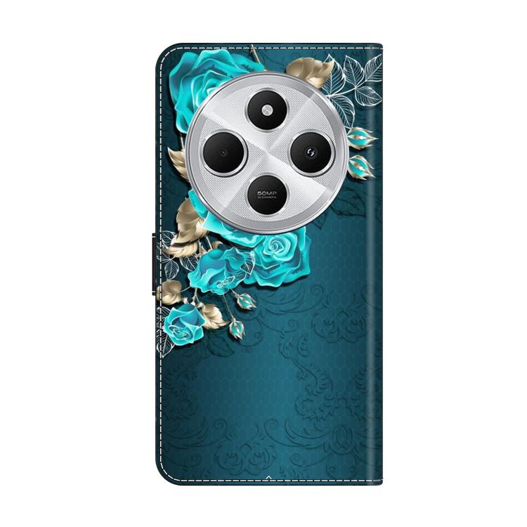 For Redmi 14C 5G / 4G Crystal-Like Painted Vegan Leather Phone Case