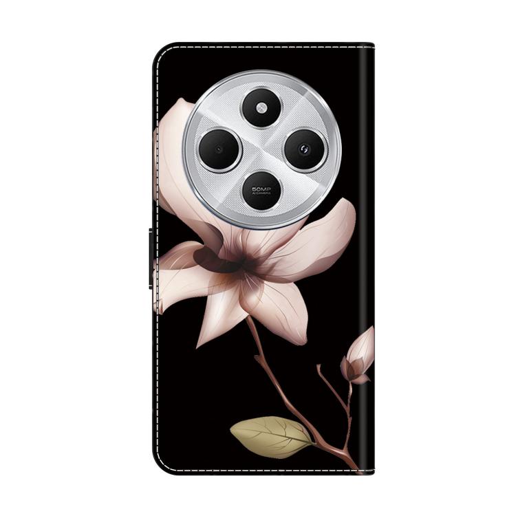 For Redmi 14C 5G / 4G Crystal-Like Painted Vegan Leather Phone Case