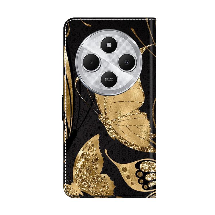 For Redmi 14C 5G / 4G Crystal-Like Painted Vegan Leather Phone Case