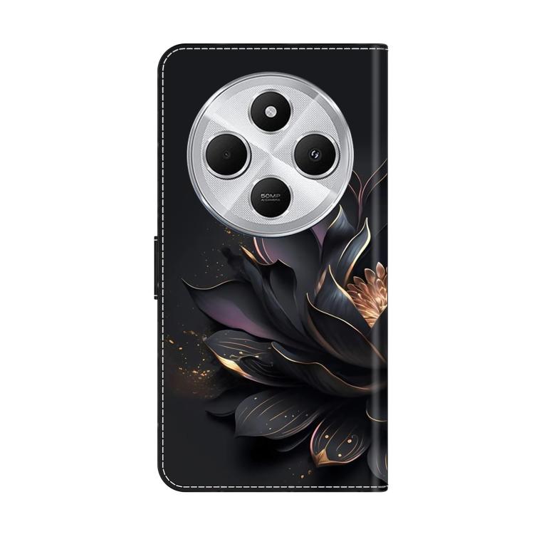 For Redmi 14C 5G / 4G Crystal-Like Painted Vegan Leather Phone Case