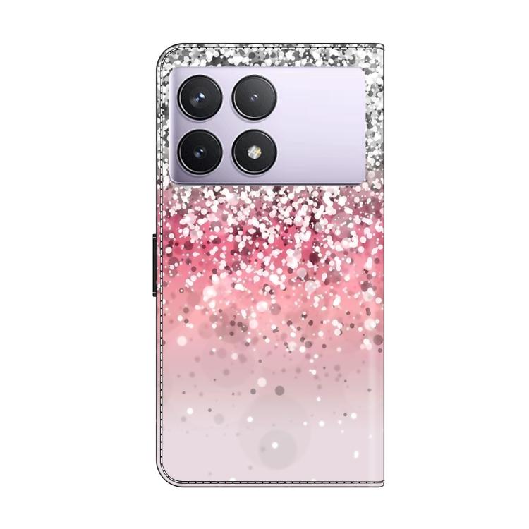 For Redmi K70E Crystal-Like Painted Vegan Leather Phone Case
