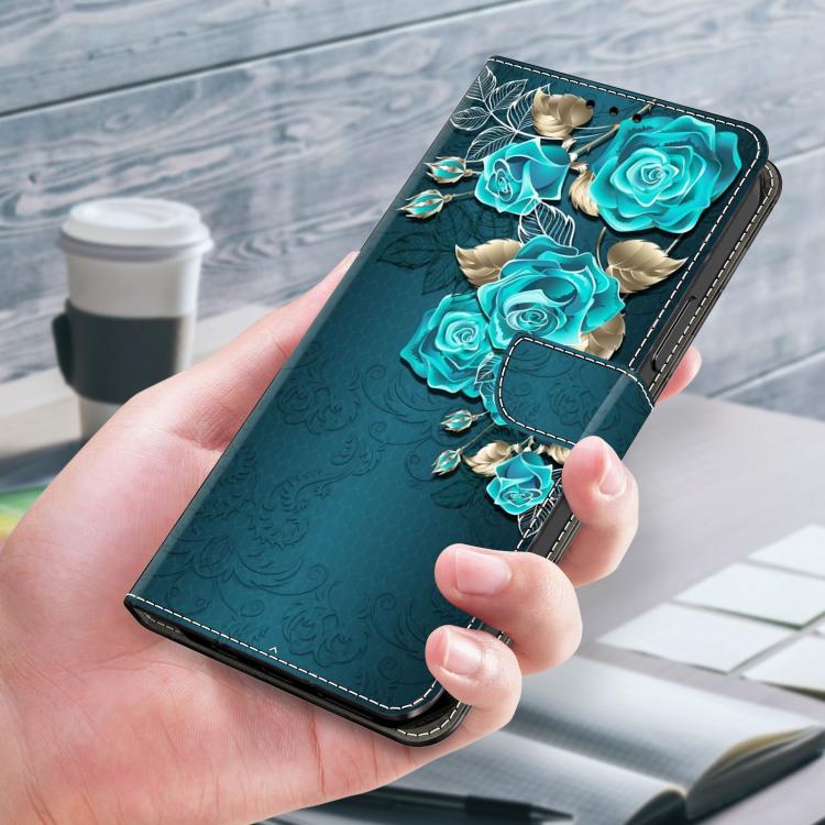 For Redmi K70E Crystal-Like Painted Vegan Leather Phone Case