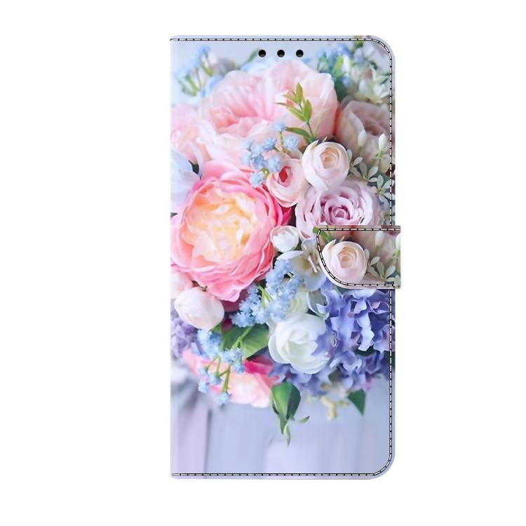 For Redmi Note 14 Pro 5G Crystal-Like Painted Vegan Leather Phone Case