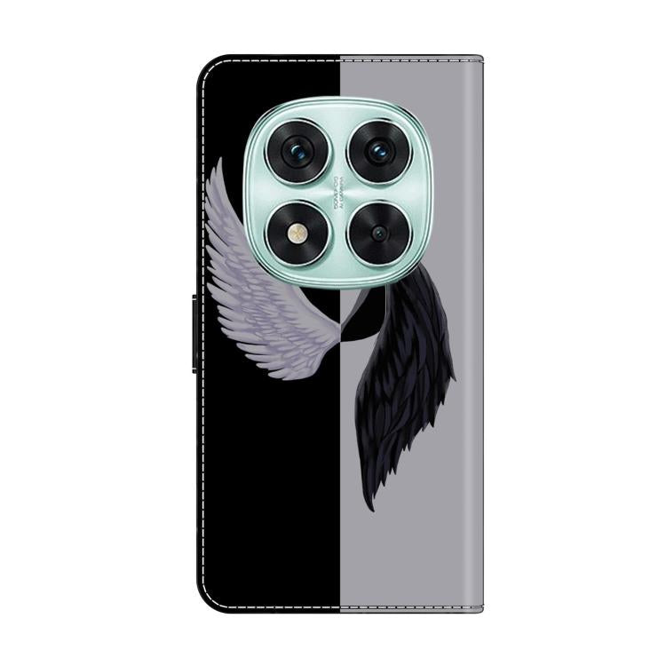 For Redmi Note 14 Pro 5G Crystal-Like Painted Vegan Leather Phone Case