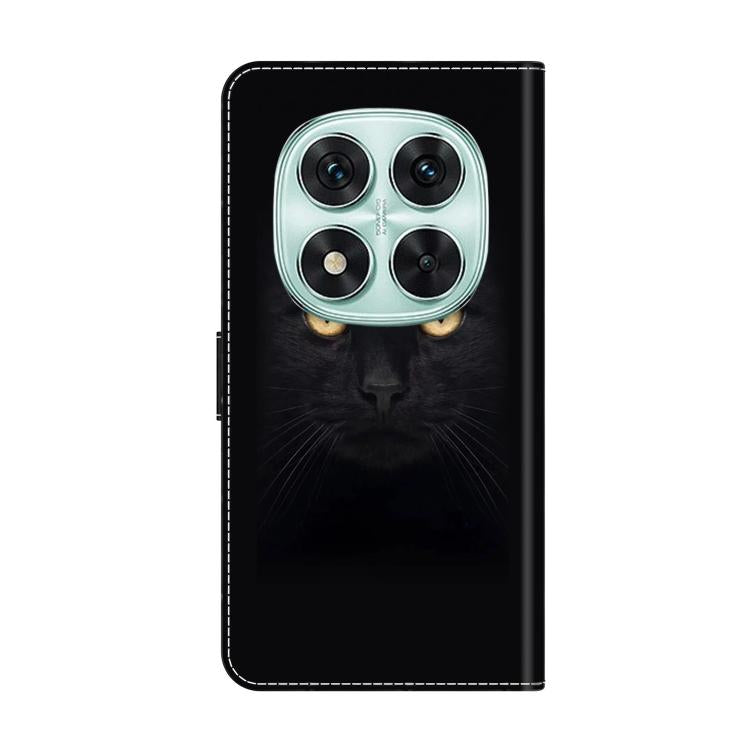 For Redmi Note 14 Pro 5G Crystal-Like Painted Vegan Leather Phone Case