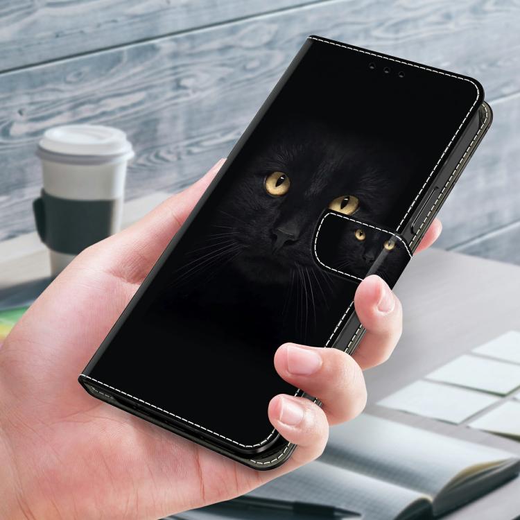 For Redmi Note 14 Pro 5G Crystal-Like Painted Vegan Leather Phone Case