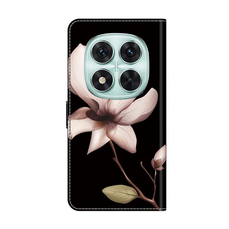For Redmi Note 14 Pro 5G Crystal-Like Painted Vegan Leather Phone Case
