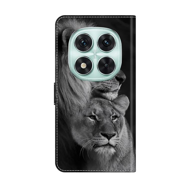 For Redmi Note 14 Pro 5G Crystal-Like Painted Vegan Leather Phone Case