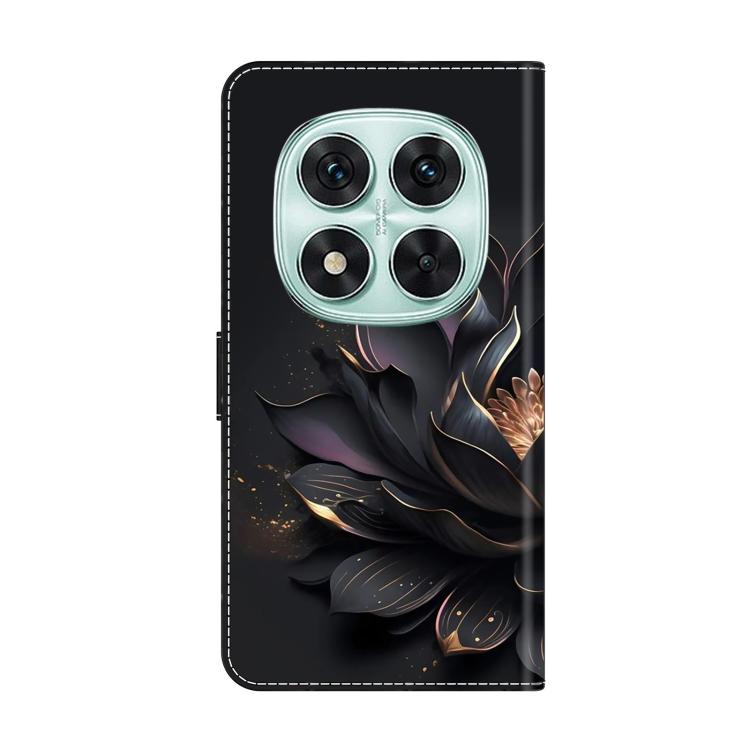 For Redmi Note 14 Pro 5G Crystal-Like Painted Vegan Leather Phone Case