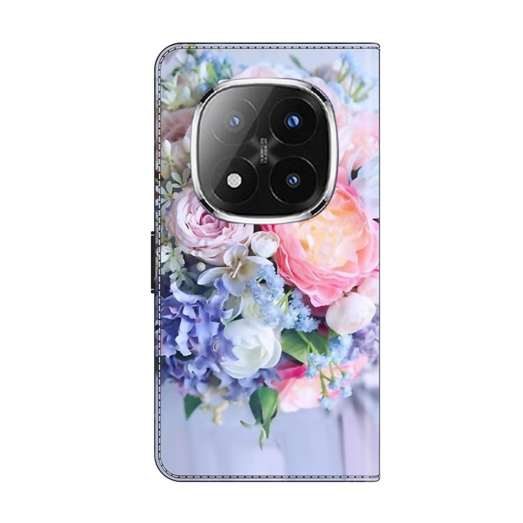 For Redmi Note 14 Pro+ 5G / Poco X7 Crystal-Like Painted Vegan Leather Phone Case