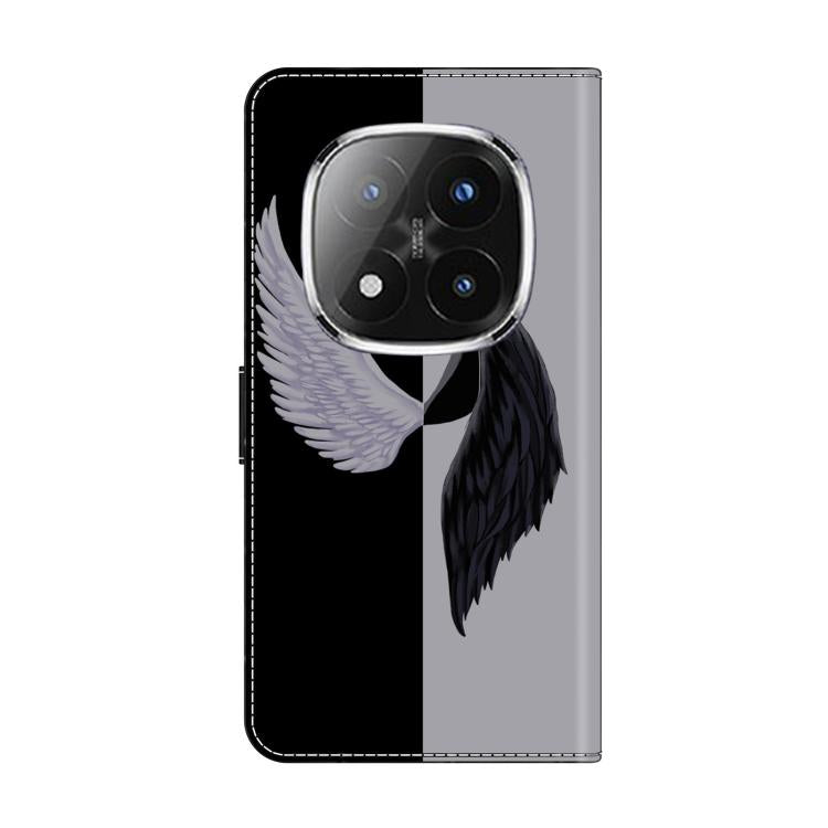 For Redmi Note 14 Pro+ 5G / Poco X7 Crystal-Like Painted Vegan Leather Phone Case