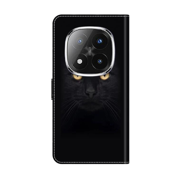 For Redmi Note 14 Pro+ 5G / Poco X7 Crystal-Like Painted Vegan Leather Phone Case